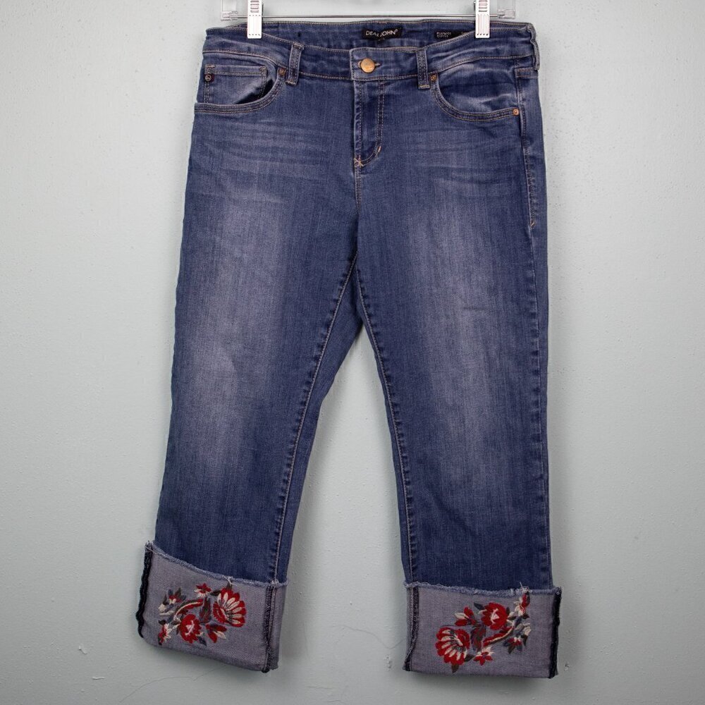 Dear John Penny Blossom Playback Cuff cropped jeans-30